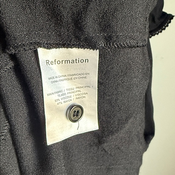 Reformation Chaylyn Dress Black 12 - Picture 12 of 16